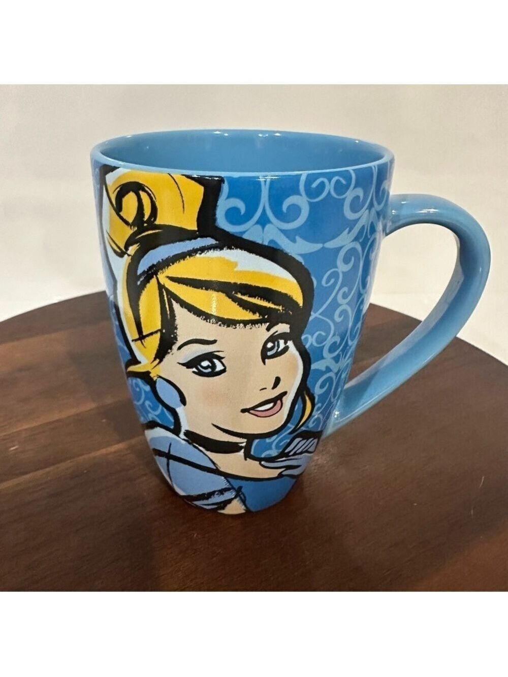 Disney Parks Cinderella Blue 16 oz Mug It's Hard To Wake Up Out Past Midnight